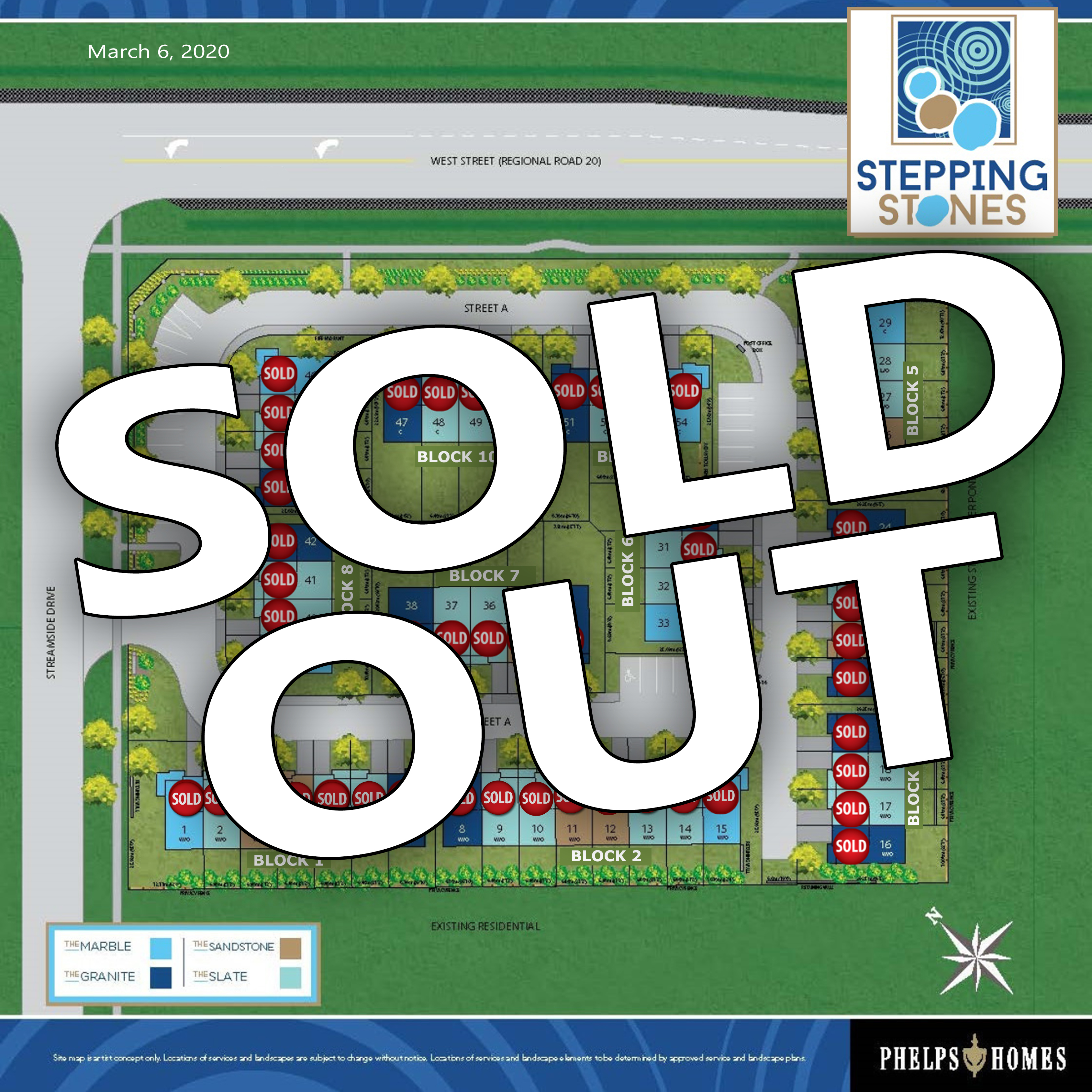 Stepping Stones Site Plan - SOLD OUT - 03.09